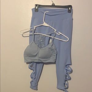 size small leggings and medium bra